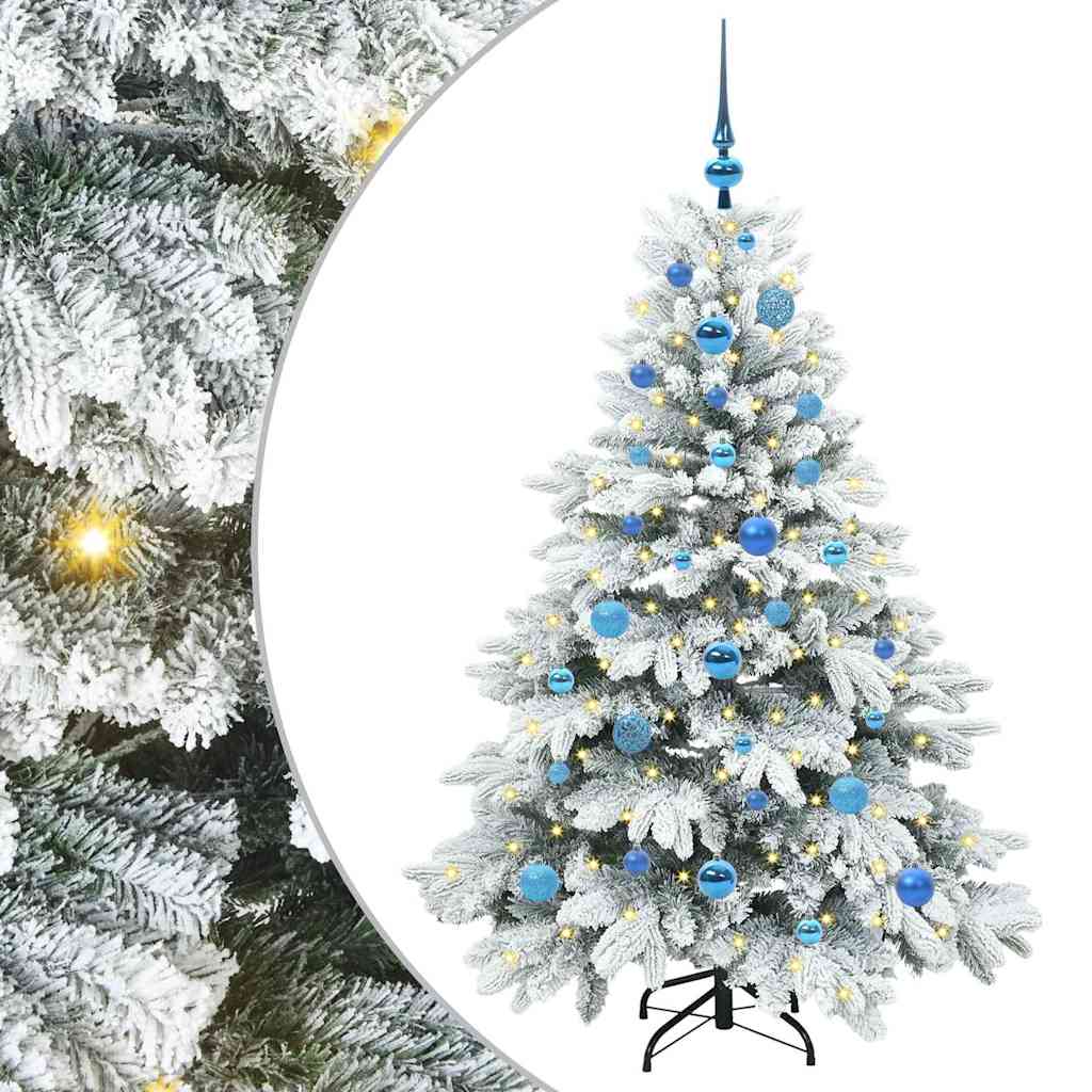 Vidaxl kunstkerstboom met 150 led met standaard wit 150 cm pe en pvc