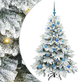 Vidaxl kunstkerstboom met 150 led met standaard wit 150 cm pe en pvc