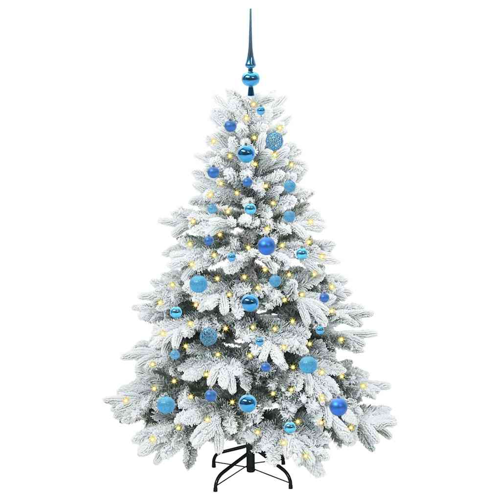 Vidaxl kunstkerstboom met 150 led met standaard wit 150 cm pe en pvc
