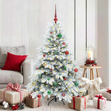 Vidaxl kunstkerstboom met 150 led met standaard wit 150 cm pe en pvc
