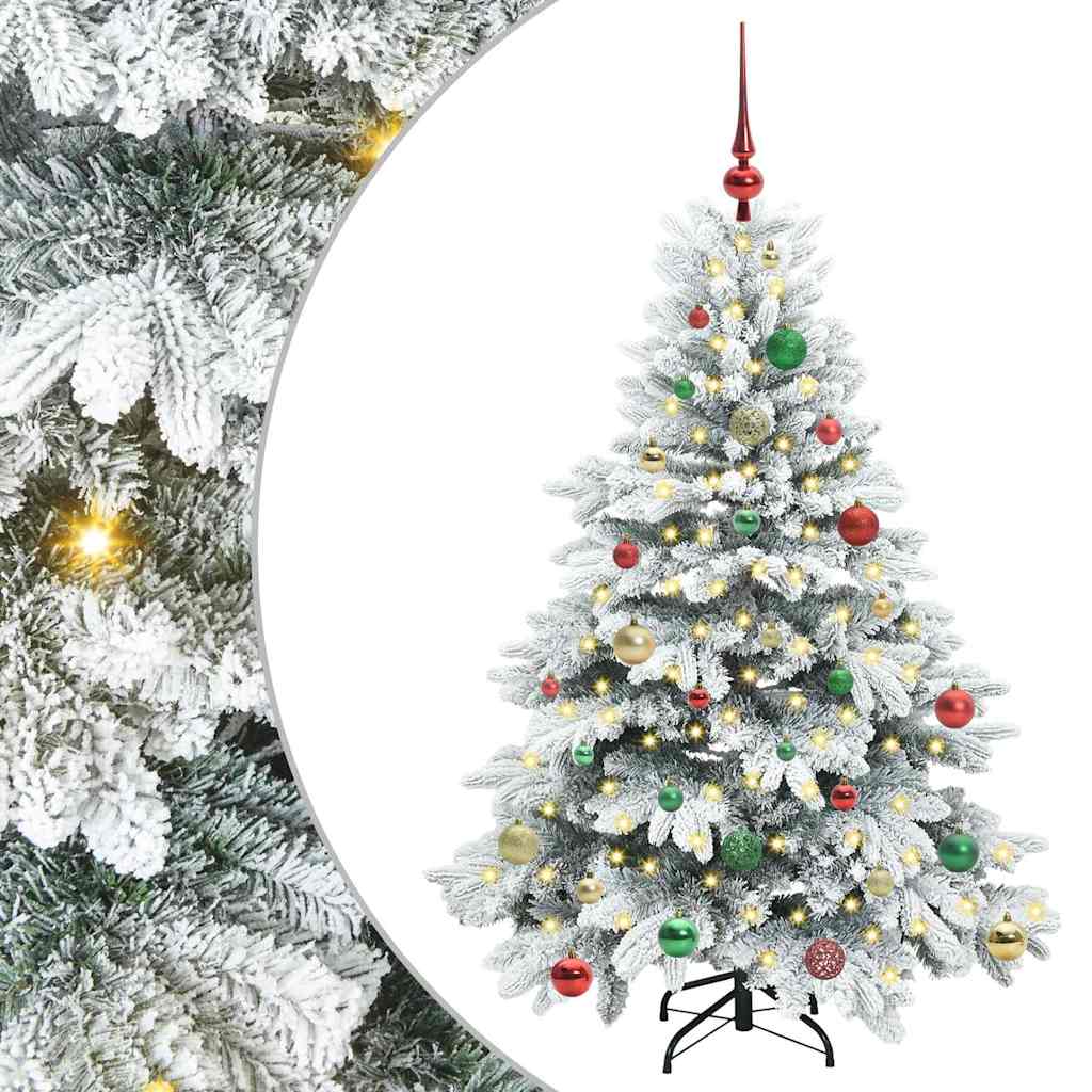 Vidaxl kunstkerstboom met 150 led met standaard wit 150 cm pe en pvc
