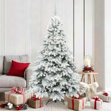 Vidaxl kunstkerstboom met 300 led met standaard wit 180 cm pe en pvc