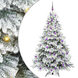 Vidaxl kunstkerstboom met 300 led met standaard wit 180 cm pe en pvc