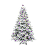 Vidaxl kunstkerstboom met 300 led met standaard wit 180 cm pe en pvc