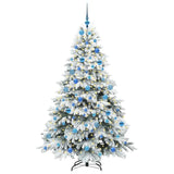 Vidaxl kunstkerstboom met 300 led met standaard wit 180 cm pe en pvc