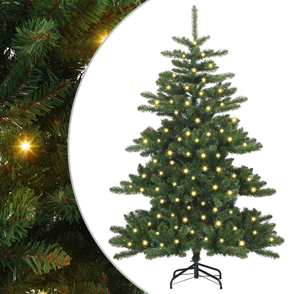 Vidaxl kunstmatige inklapbare kerstboom groen 150 cm pvc en staal