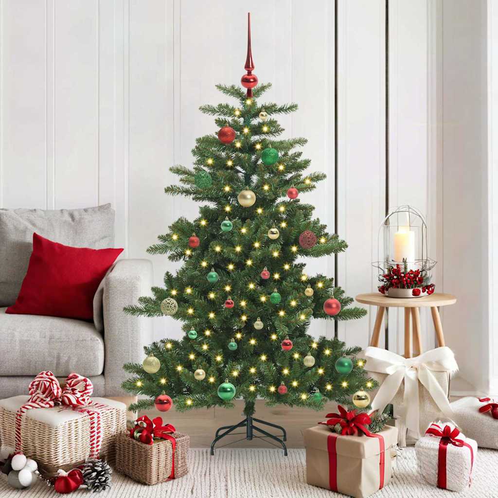 Vidaxl kunstmatige inklapbare kerstboom groen 150 cm pvc en staal