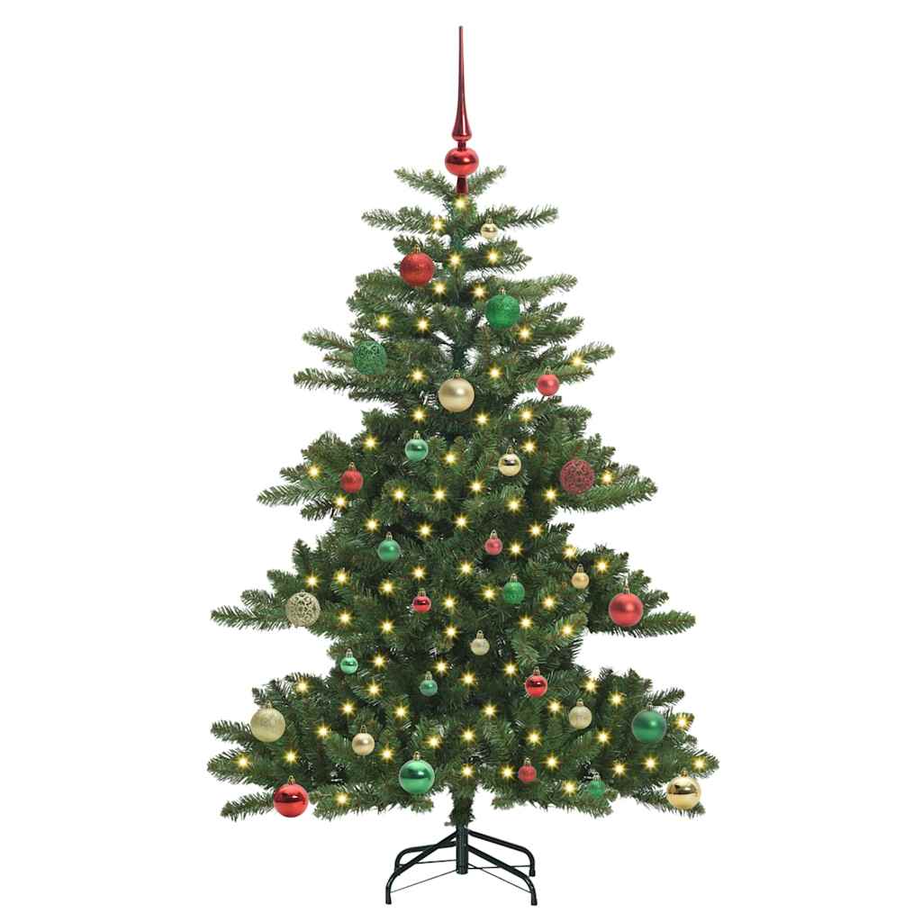 Vidaxl kunstmatige inklapbare kerstboom groen 150 cm pvc en staal