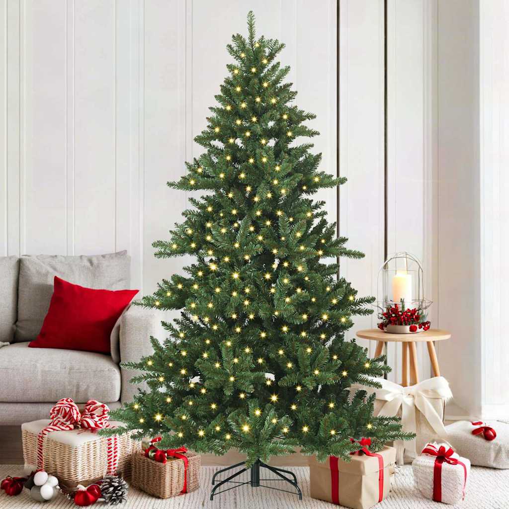 Vidaxl kunstmatige inklapbare kerstboom groen 180 cm pvc en staal