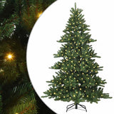 Vidaxl kunstmatige inklapbare kerstboom groen 180 cm pvc en staal