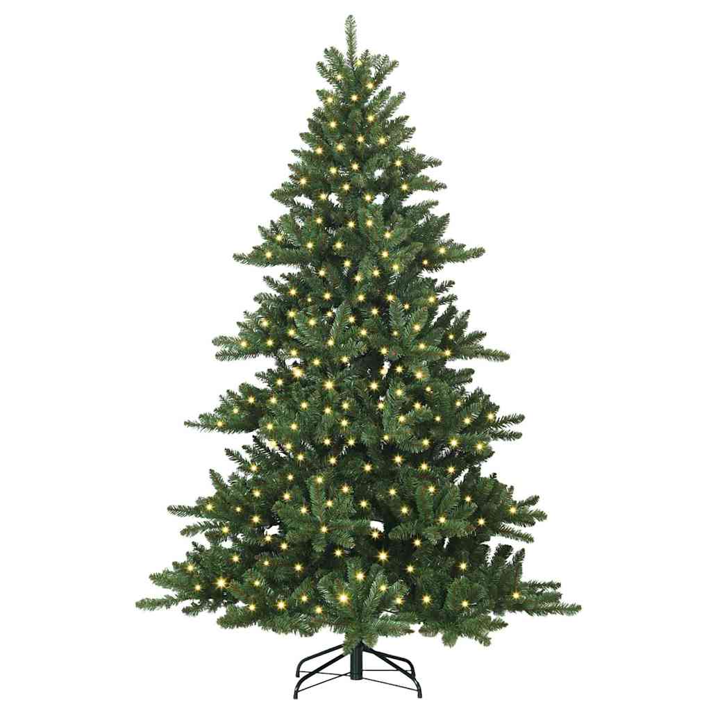 Vidaxl kunstmatige inklapbare kerstboom groen 180 cm pvc en staal