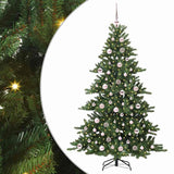 Vidaxl kunstmatige inklapbare kerstboom groen 180 cm pvc en staal