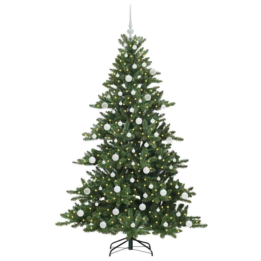 Vidaxl kunstmatige inklapbare kerstboom groen 180 cm pvc en staal