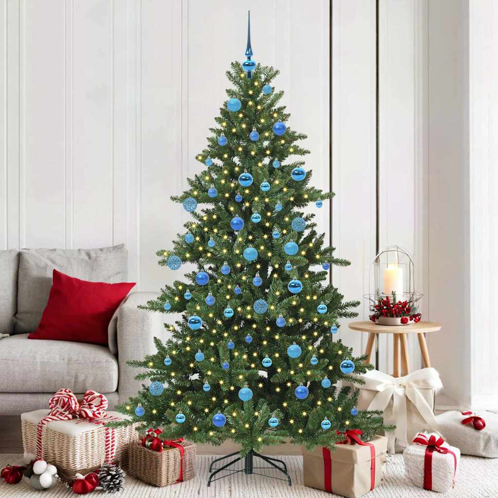 Vidaxl kunstmatige inklapbare kerstboom groen 180 cm pvc en staal