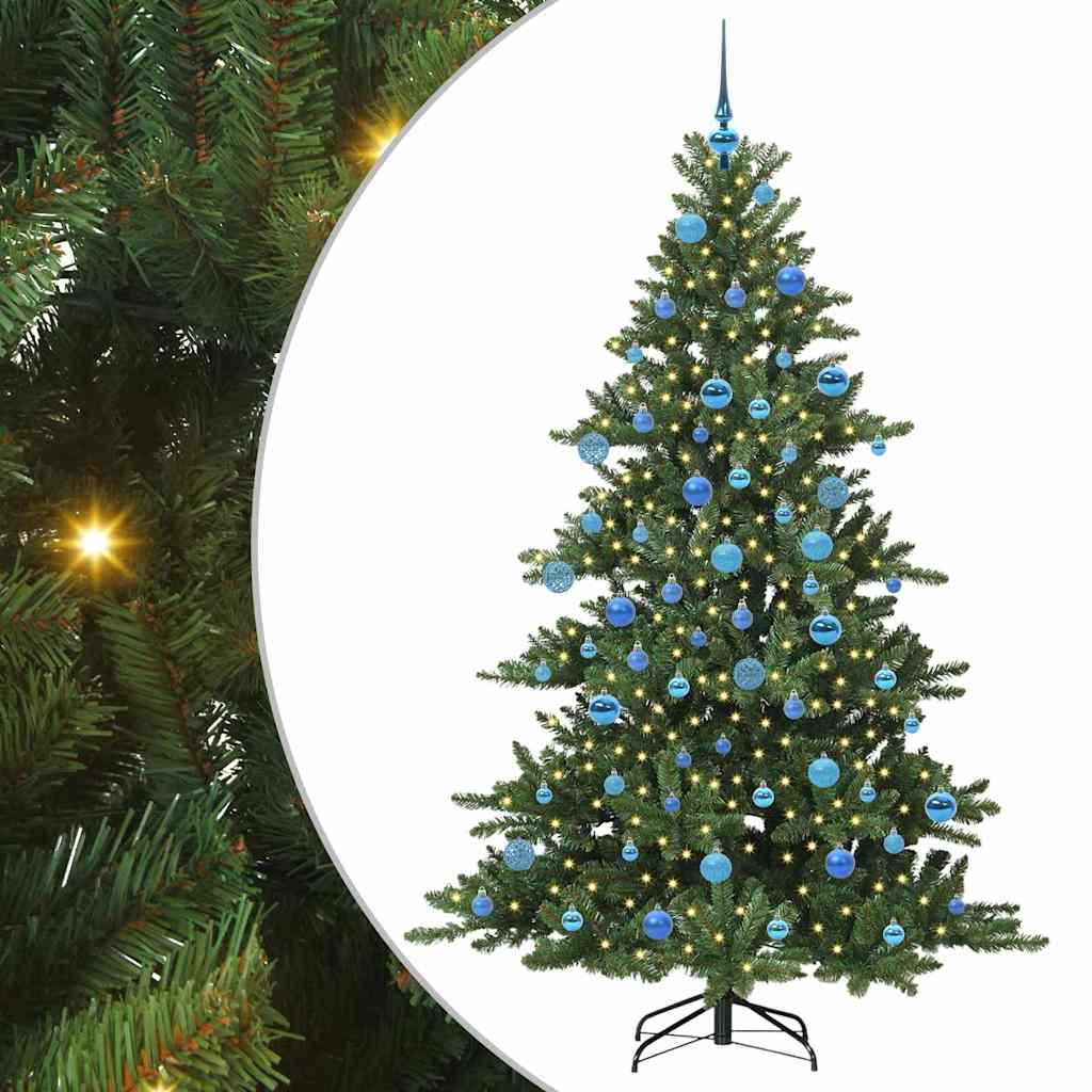 Vidaxl kunstmatige inklapbare kerstboom groen 180 cm pvc en staal