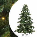 Vidaxl kunstmatige inklapbare kerstboom groen 210 cm pvc en staal