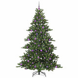 Vidaxl kunstmatige inklapbare kerstboom groen 210 cm pvc en staal