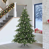 Vidaxl kunstmatige inklapbare kerstboom groen 240 cm pvc en staal