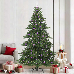 Vidaxl kunstmatige inklapbare kerstboom groen 240 cm pvc en staal