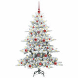 Vidaxl kunstmatige inklapbare kerstboom wit 150 cm pvc en staal