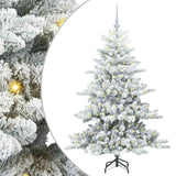 Vidaxl kunstmatige inklapbare kerstboom wit 150 cm pvc en staal