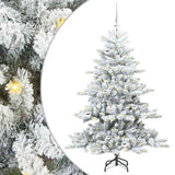 Vidaxl kunstmatige inklapbare kerstboom wit 150 cm pvc en staal