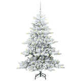 Vidaxl kunstmatige inklapbare kerstboom wit 150 cm pvc en staal