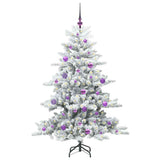 Vidaxl kunstmatige inklapbare kerstboom wit 150 cm pvc en staal