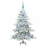 Vidaxl kunstmatige inklapbare kerstboom wit 150 cm pvc en staal