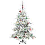 Vidaxl kunstmatige inklapbare kerstboom wit 150 cm pvc en staal