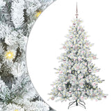 Vidaxl kunstmatige inklapbare kerstboom wit 180 cm pvc en staal