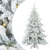 Vidaxl kunstmatige inklapbare kerstboom wit 180 cm pvc en staal
