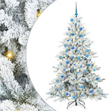 Vidaxl kunstmatige inklapbare kerstboom wit 180 cm pvc en staal