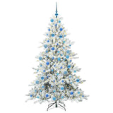 Vidaxl kunstmatige inklapbare kerstboom wit 180 cm pvc en staal