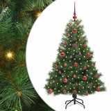Vidaxl kunstkerstboom met 150 led met standaard groen 120 cm pe en pvc