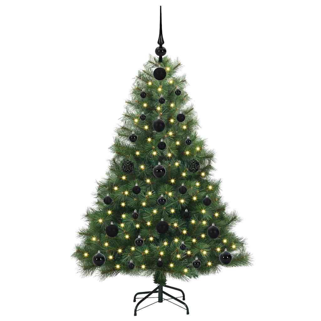 Vidaxl kunstkerstboom met 150 led met standaard groen 120 cm pe en pvc