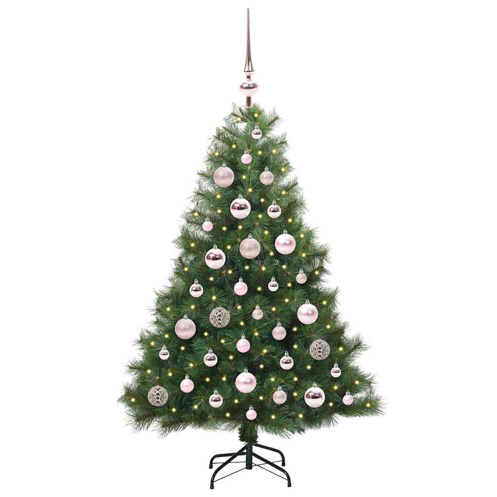 Vidaxl kunstkerstboom met 150 led met standaard groen 120 cm pe en pvc