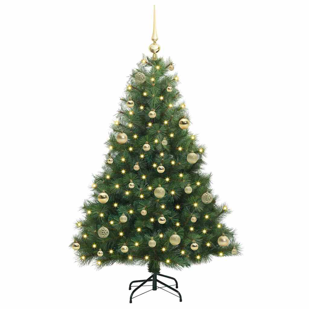 Vidaxl kunstkerstboom met 150 led met standaard groen 120 cm pe en pvc