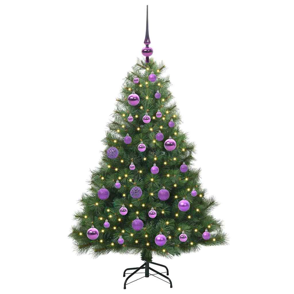 Vidaxl kunstkerstboom met 150 led met standaard groen 120 cm pe en pvc