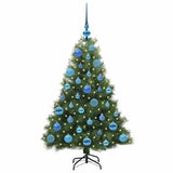 Vidaxl kunstkerstboom met 150 led met standaard groen 120 cm pe en pvc