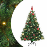 Vidaxl kunstkerstboom met 150 led met standaard groen 120 cm pe en pvc
