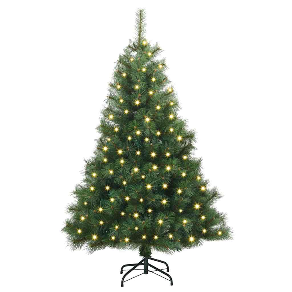 Vidaxl kunstkerstboom met 150 led met standaard groen 150 cm pe en pvc