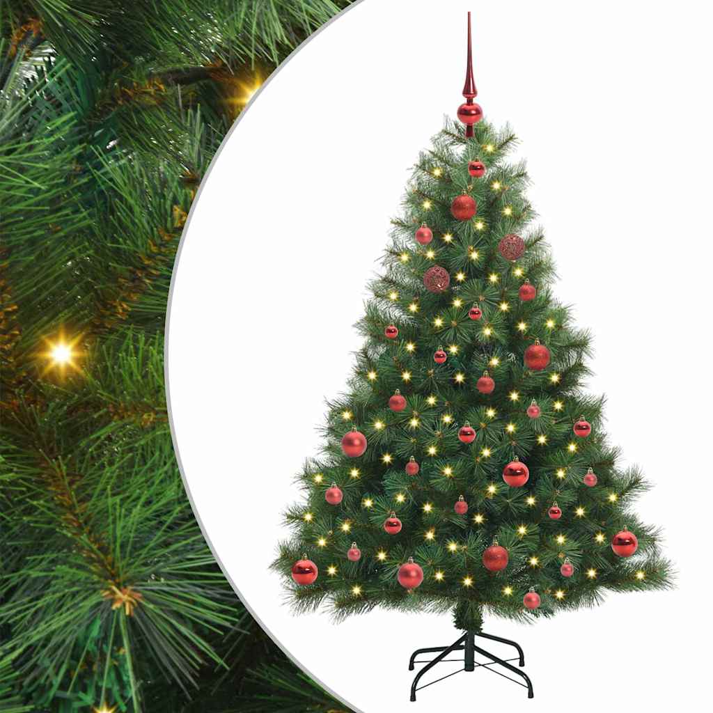 Vidaxl kunstkerstboom met 150 led met standaard groen 150 cm pe en pvc