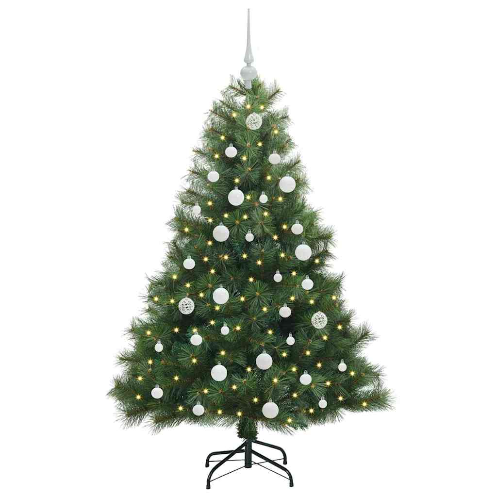 Vidaxl kunstkerstboom met 150 led met standaard groen 150 cm pe en pvc