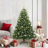 Vidaxl kunstkerstboom met 150 led met standaard groen 150 cm pe en pvc