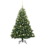 Vidaxl kunstkerstboom met 150 led met standaard groen 150 cm pe en pvc
