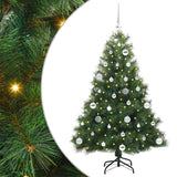 Vidaxl kunstkerstboom met 150 led met standaard groen 150 cm pe en pvc