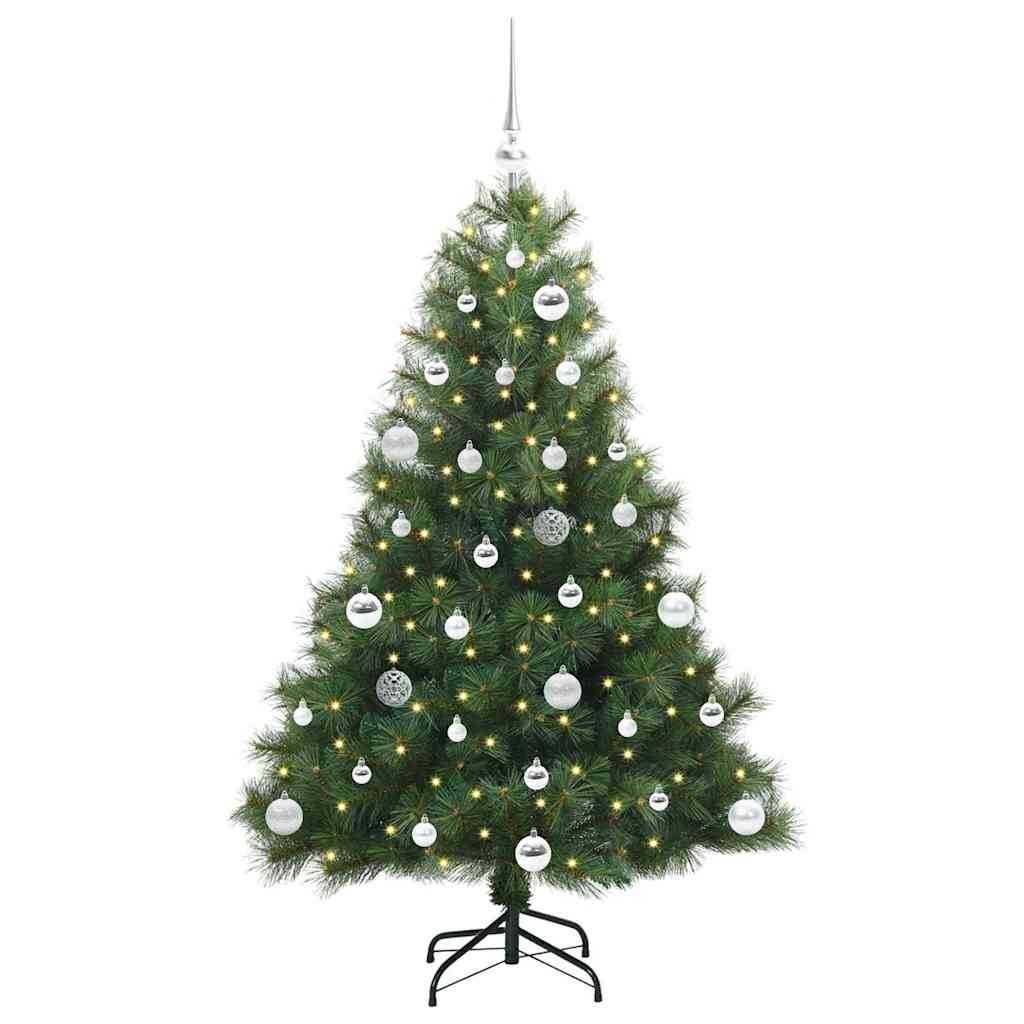 Vidaxl kunstkerstboom met 150 led met standaard groen 150 cm pe en pvc