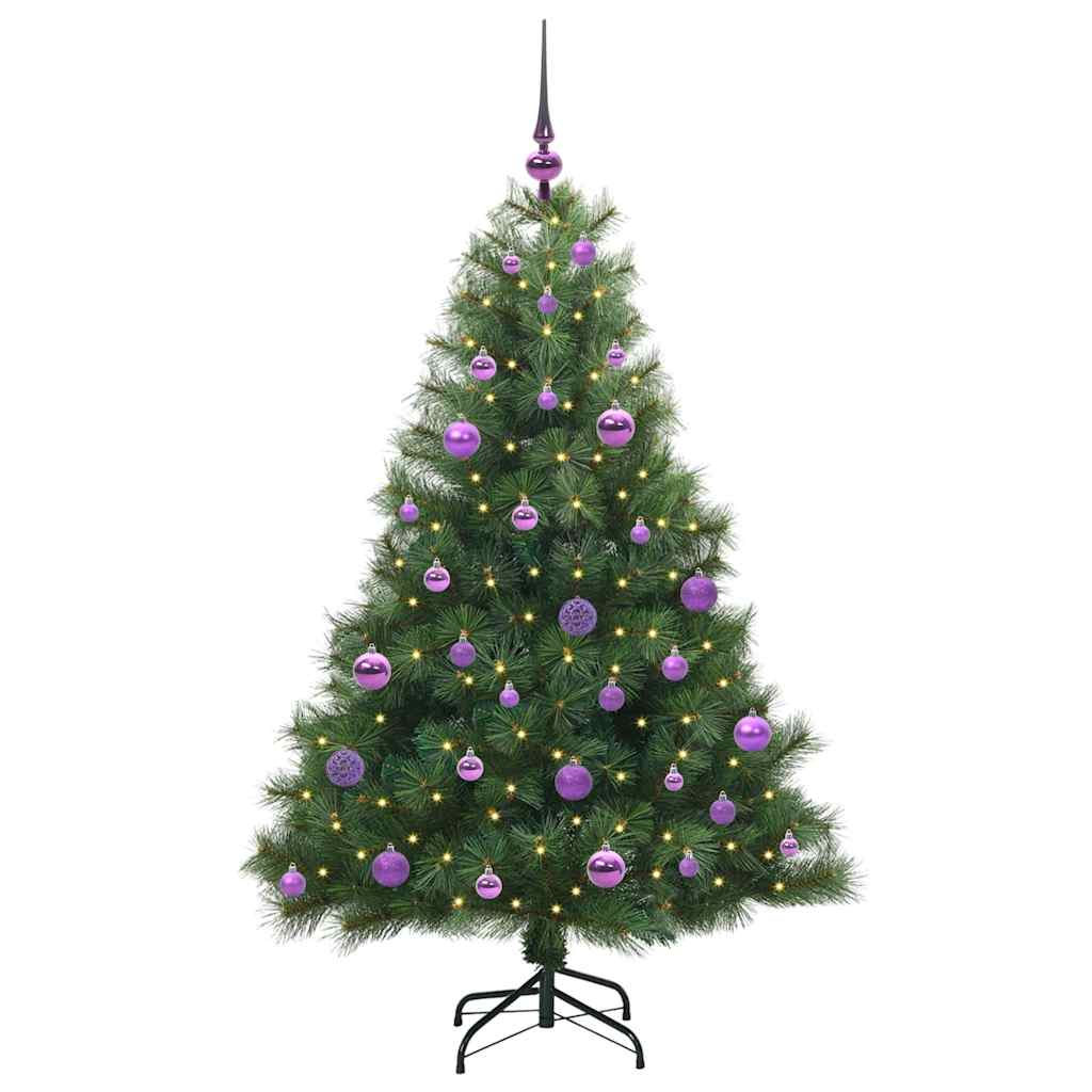 Vidaxl kunstkerstboom met 150 led met standaard groen 150 cm pe en pvc