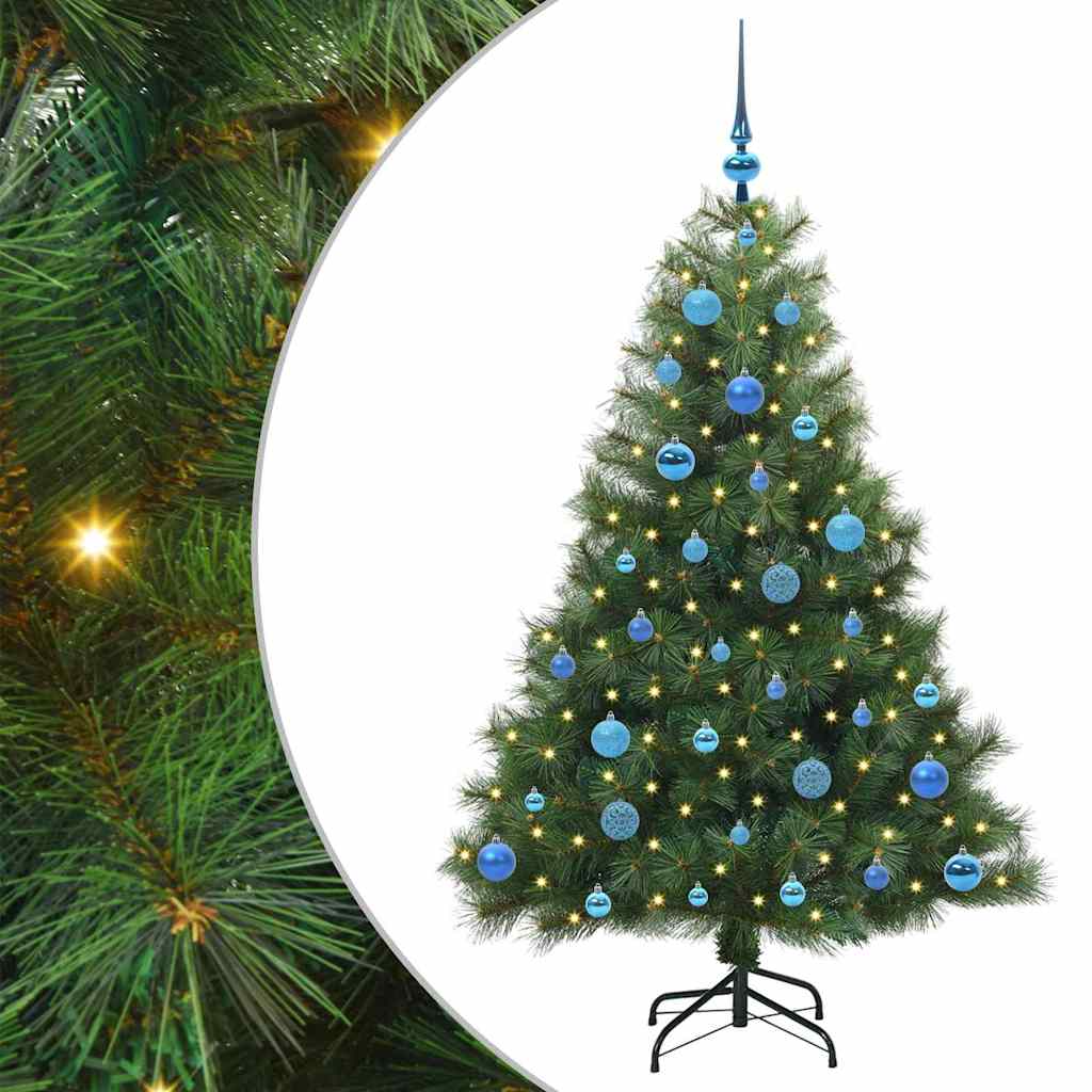 Vidaxl kunstkerstboom met 150 led met standaard groen 150 cm pe en pvc